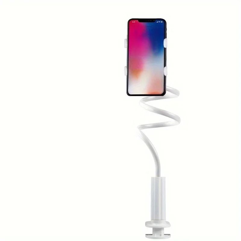 Flexible Gooseneck Phone Bracket – Universal Lazy Person Bedside & Desktop Clamp
