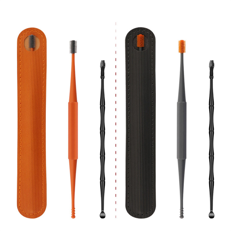 Spiral Rotating Ear Wax Cleaner, Soft Silicone Double-Sided Earpick, Ears Remover Clean Tool, Spiral Design for Safe Wax