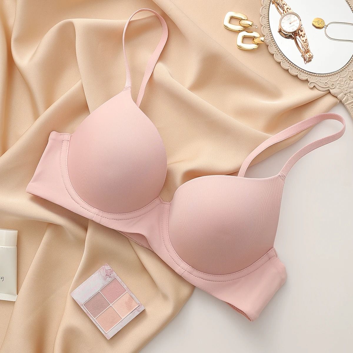 Seamless Cotton Push Up Bra