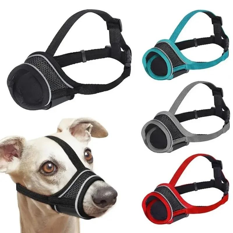 Help keep your dog safe and comfortable during walks grooming and vet visits with this breathable adjustable dog muzzle