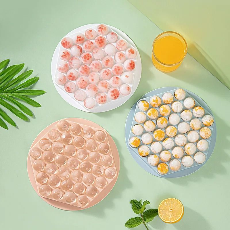 Round Ice Ball Mold Tray for Whiskey Frozen Popsicles and Ice Cubes
