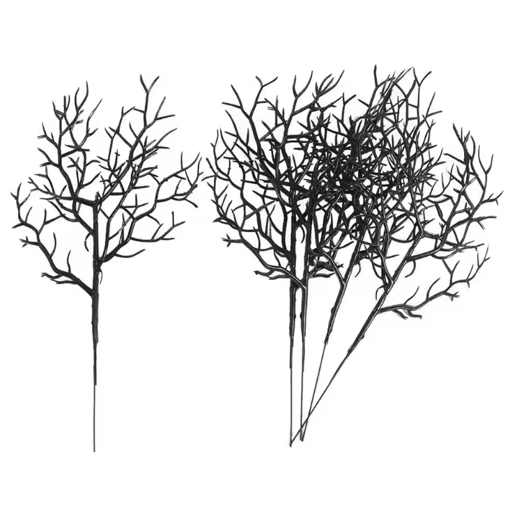 Haunted Realism Artificial Dead Branch Set – Gothic Halloween Decor Twigs