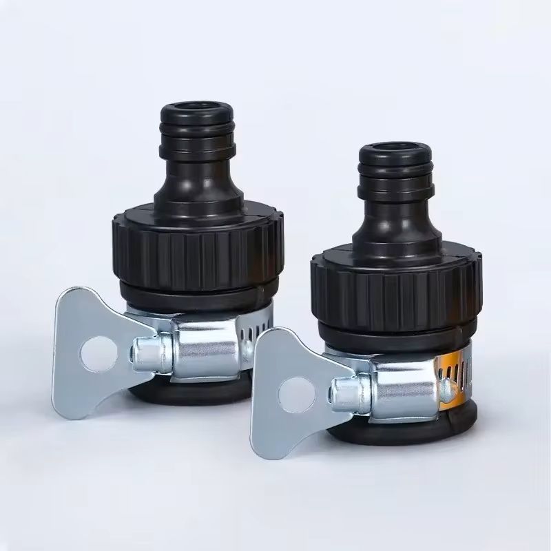 2 Piece Universal Water Faucet Hose Adapter Set for Garden and Car Wash Use