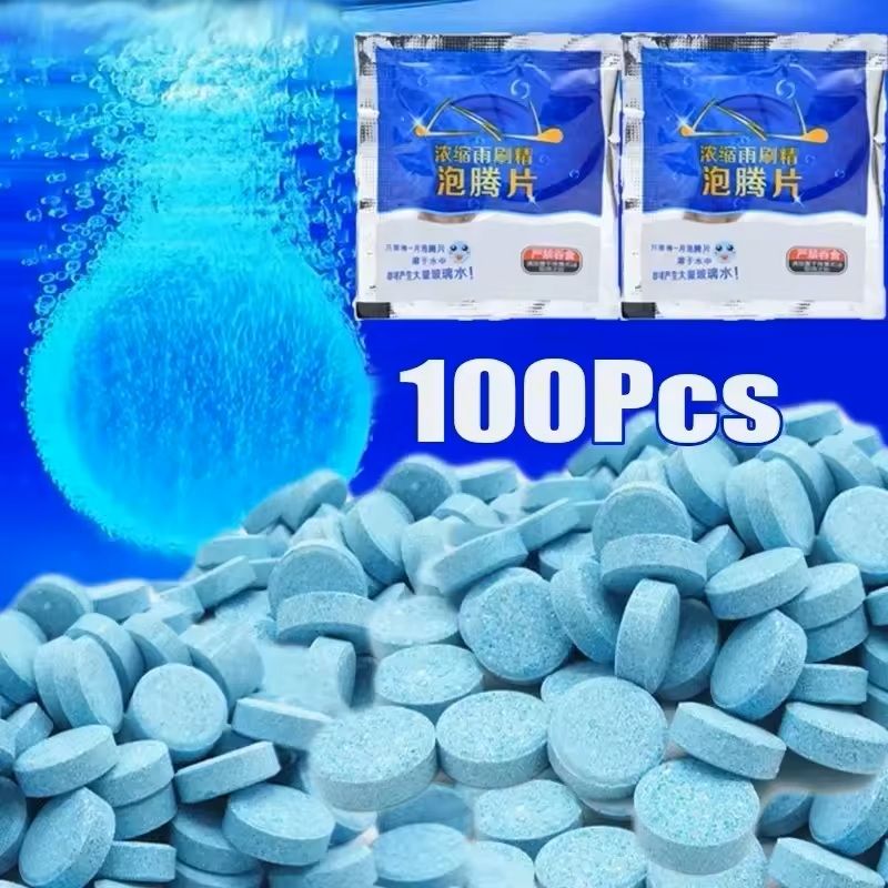 Glass Cleaner Effervescent Tablets for Windshield Wipers