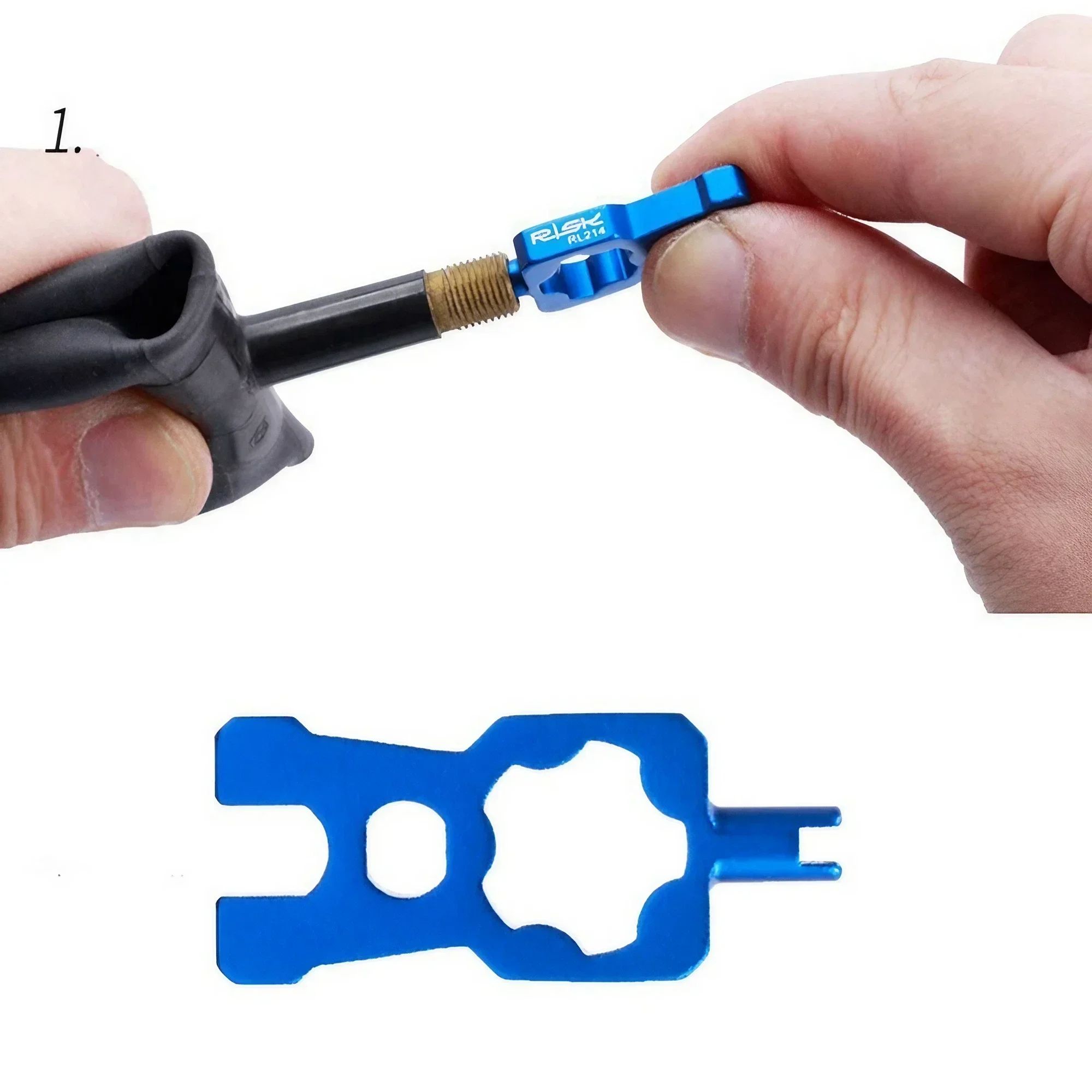 Portable Repair Bicycle Valve Tools Valve Core Wrench for MTB & Road Bikes, Disassembly & Installation Tool Kit
