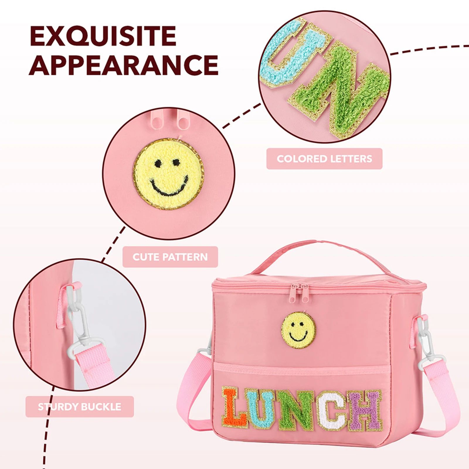 Embroidered Picnic Crossbody Travel Bag