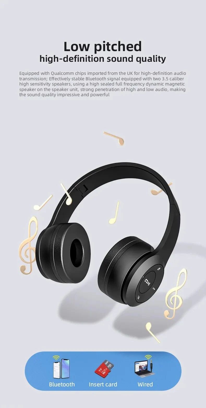 Wireless Bluetooth Noise Canceling Headphones P47