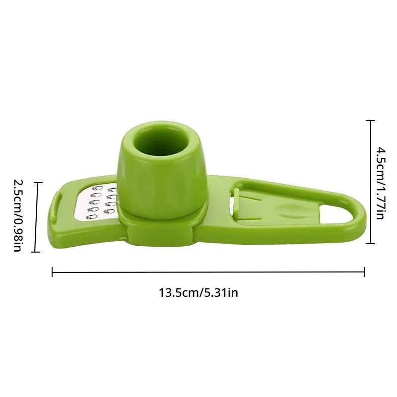 Creative Green Mini Garlic Grinder | Manual Garlic Press & Mashing Gadget