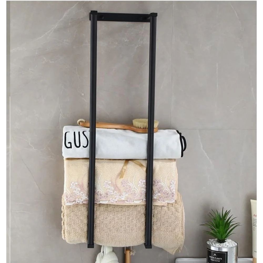 Modern Wall Mounted Towel Rack for Rolled Towels – Stainless Steel Bathroom Storage Organizer