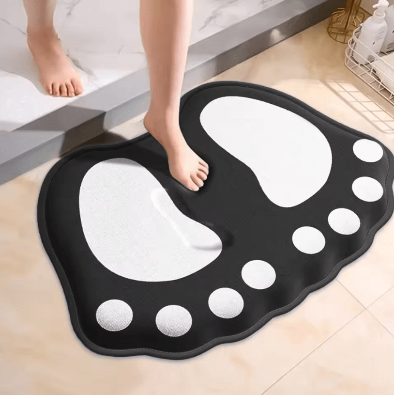 Claw Pattern Anti-Slip Bath Mat – Super Absorbent Bathroom Floor Rug for Home Decor