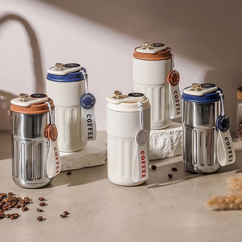 15.22fl oz Smart Display Thermos Bottle – Stainless Steel Vacuum Thermal Mug