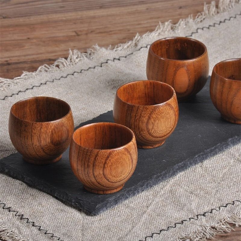 Wooden Big Belly Cup Handmade from Natural Spruce