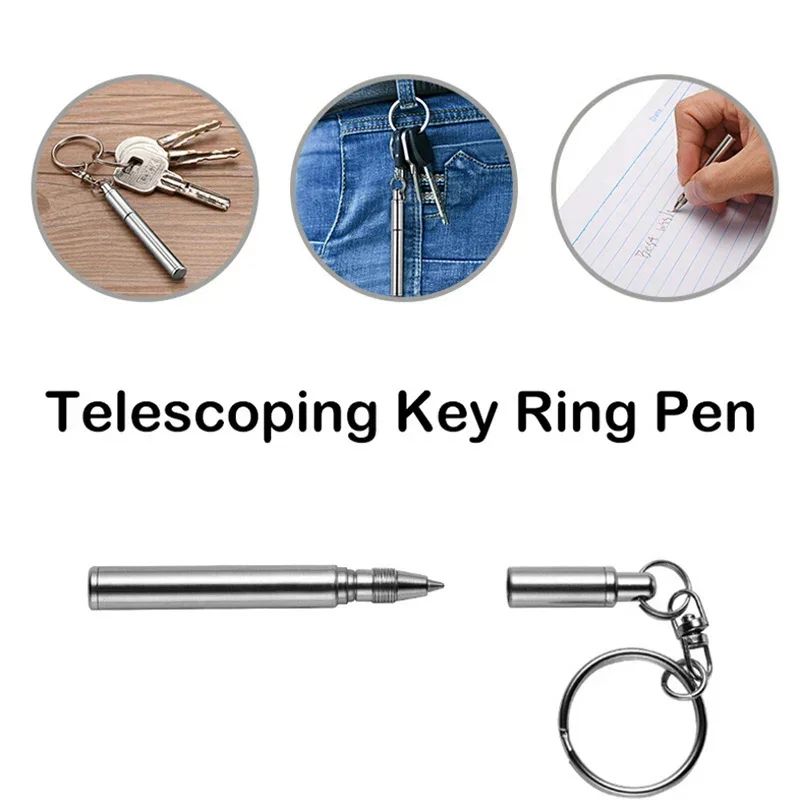 Mini Telescopic Keychain Pen Tool