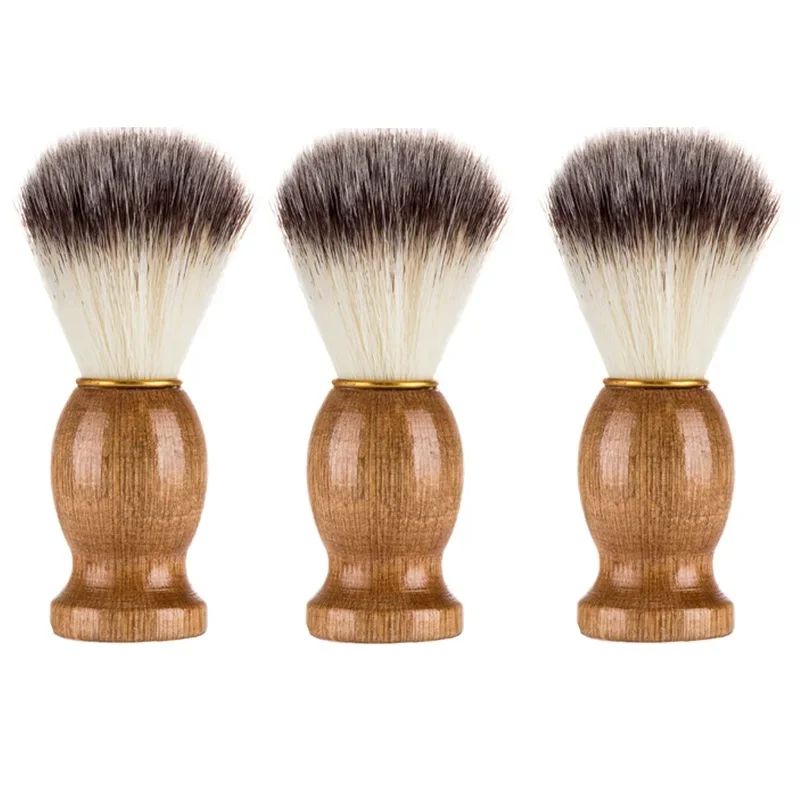 Premium Badger Hair Shaving Brush with Wooden Handle – Classic Men Beard & Lather Brush