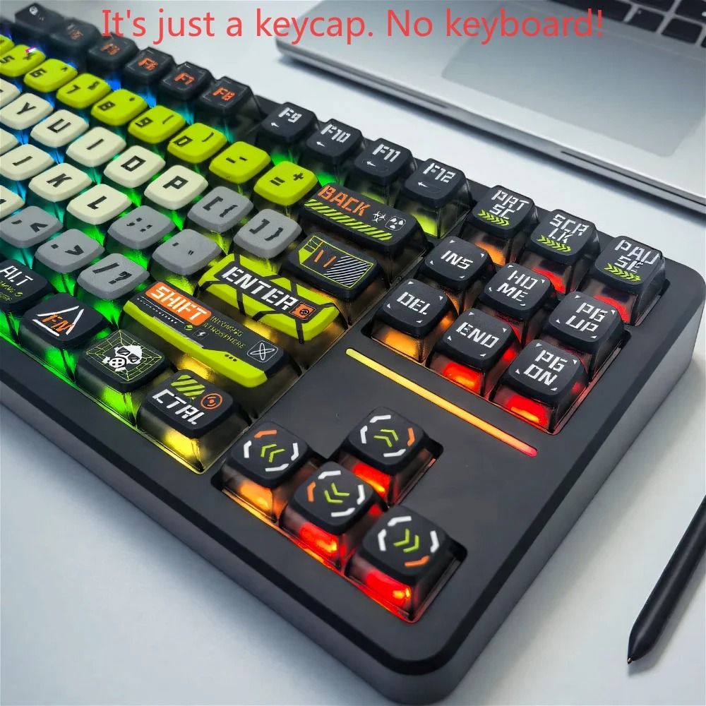 Translucent 125 Key Mechanical Keyboard Keycap Set