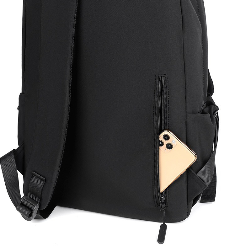 Lightweight Casual Trendy Street Minimalist Backpack with Zipper Closure, Adjustable Straps