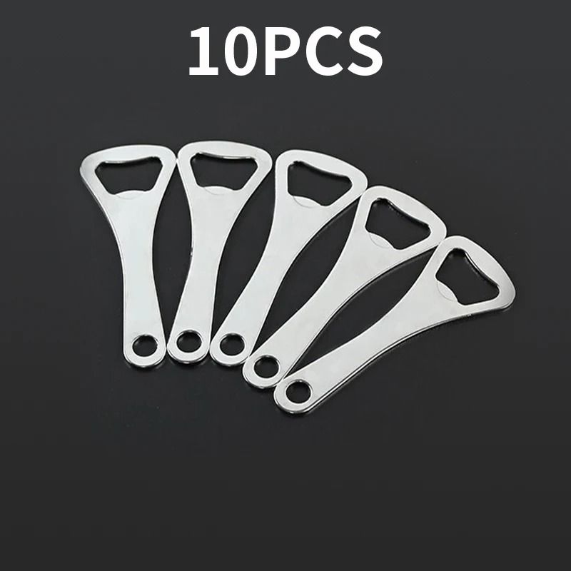 10PCS Professional Stainless Steel Bottle Opener Set – Mirror Polished & Heavy-Duty
