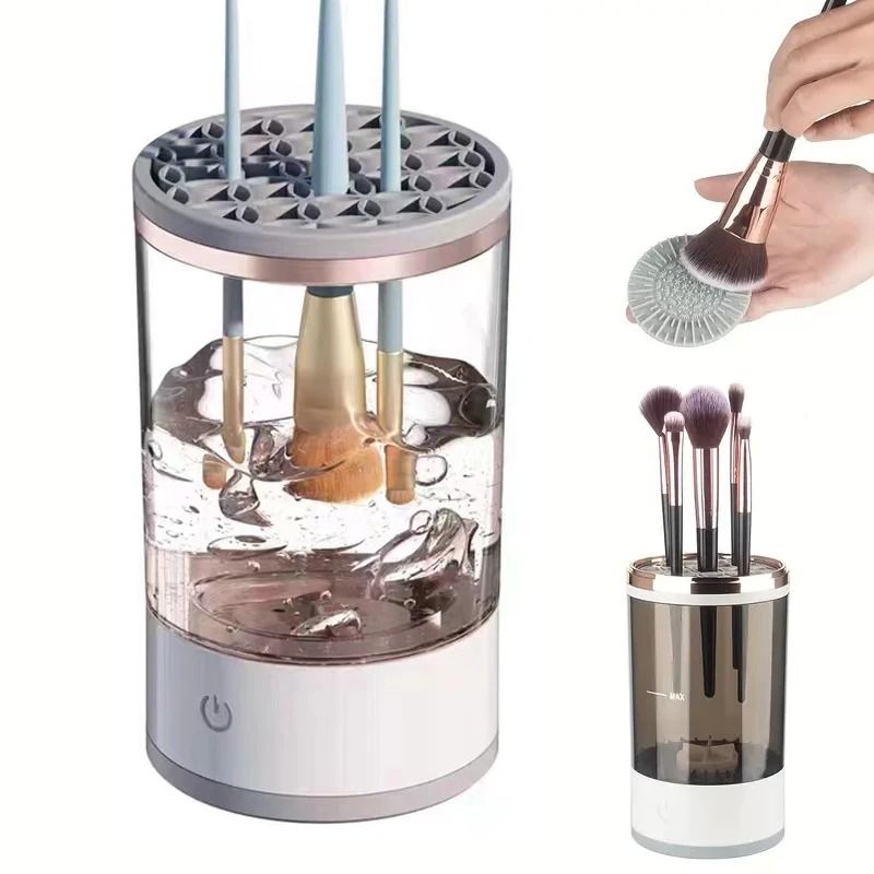 BrushClean Electric Makeup Brush Cleaner USB Automatic Brush Cleaning Machine Portable Cosmetic Brush Washer