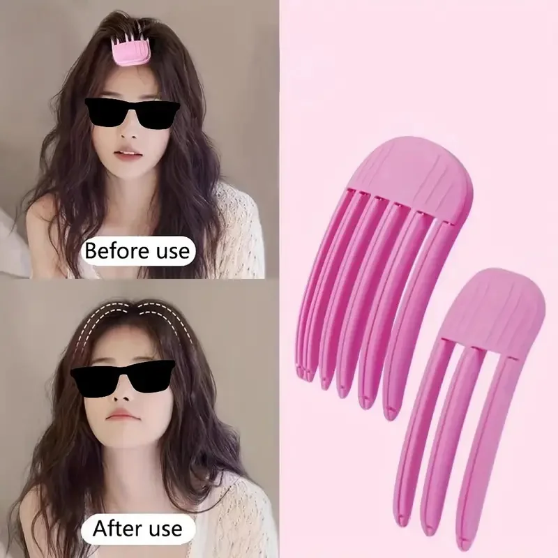 Fluffy Hairpin Curling Bangs Clips, Volumizing Hair Roots Clips Set for Women, Fashion Fixed Curling Roller