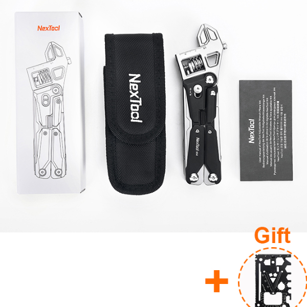 Light Multitool Wrench Adjustable Ratchet Wrench, Folding Pliers, and Spanner for Outdoor Camping & EDC Use