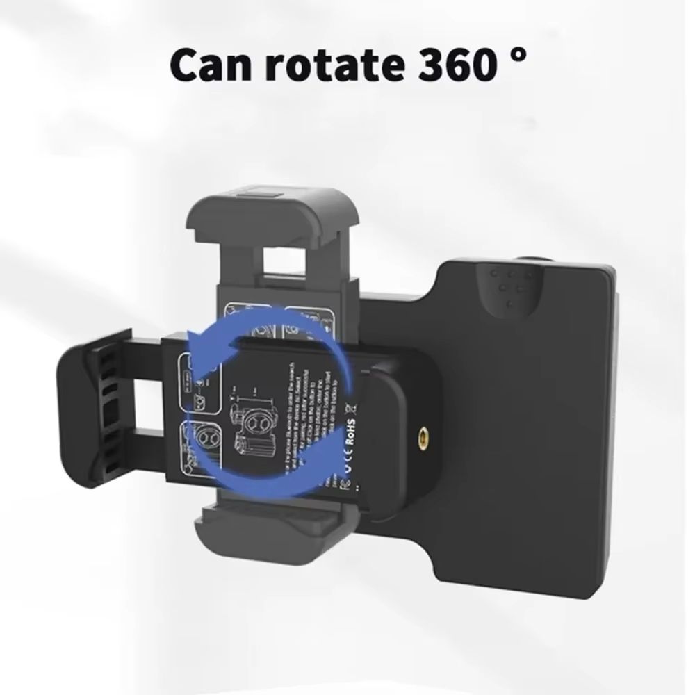 Sleek Selfie Grip and Phone Camera Grip with Detachable Bluetooth Remote
