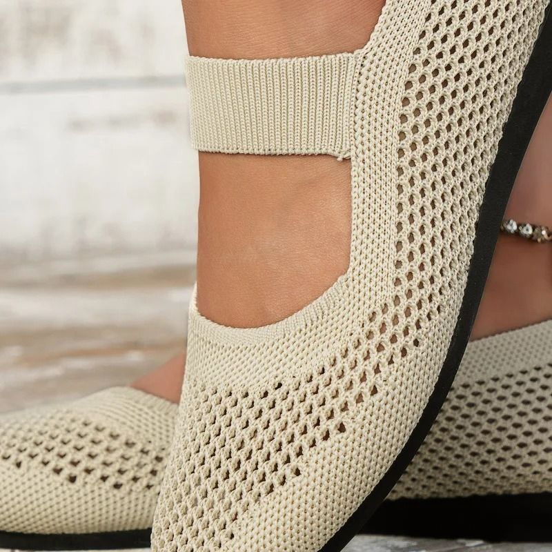 Women Foldable Square Toe Casual Slip On Loafers