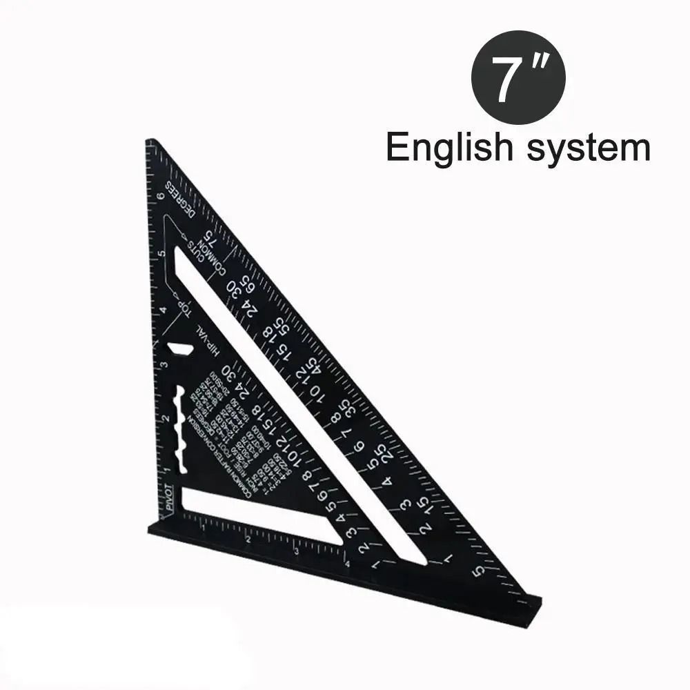 7 Inch Aluminum Alloy Triangle Ruler