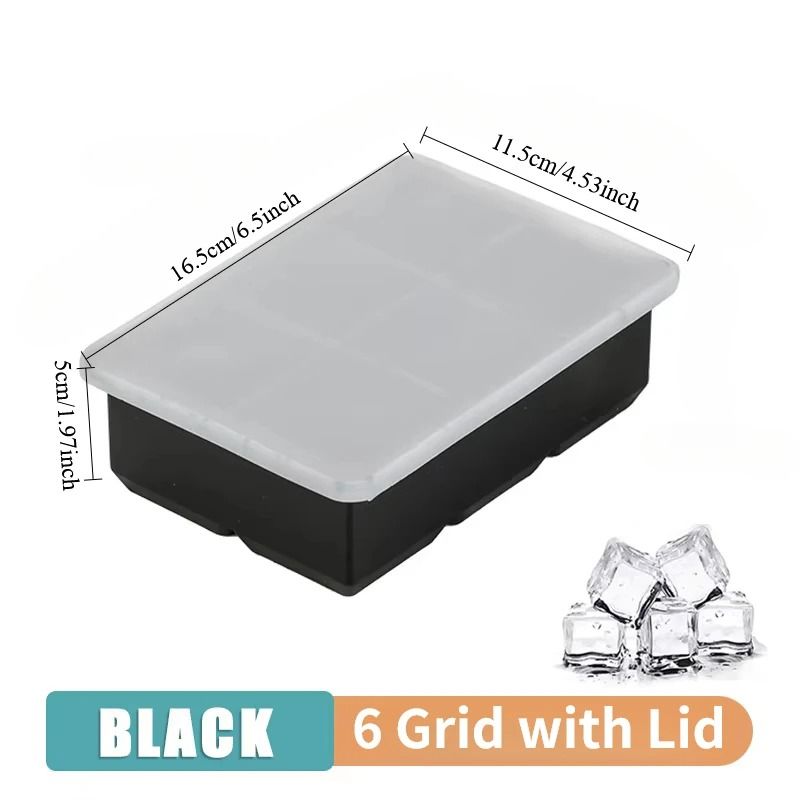 Silicone Ice Cube Molds Reusable Cocktail Freezer Tray
