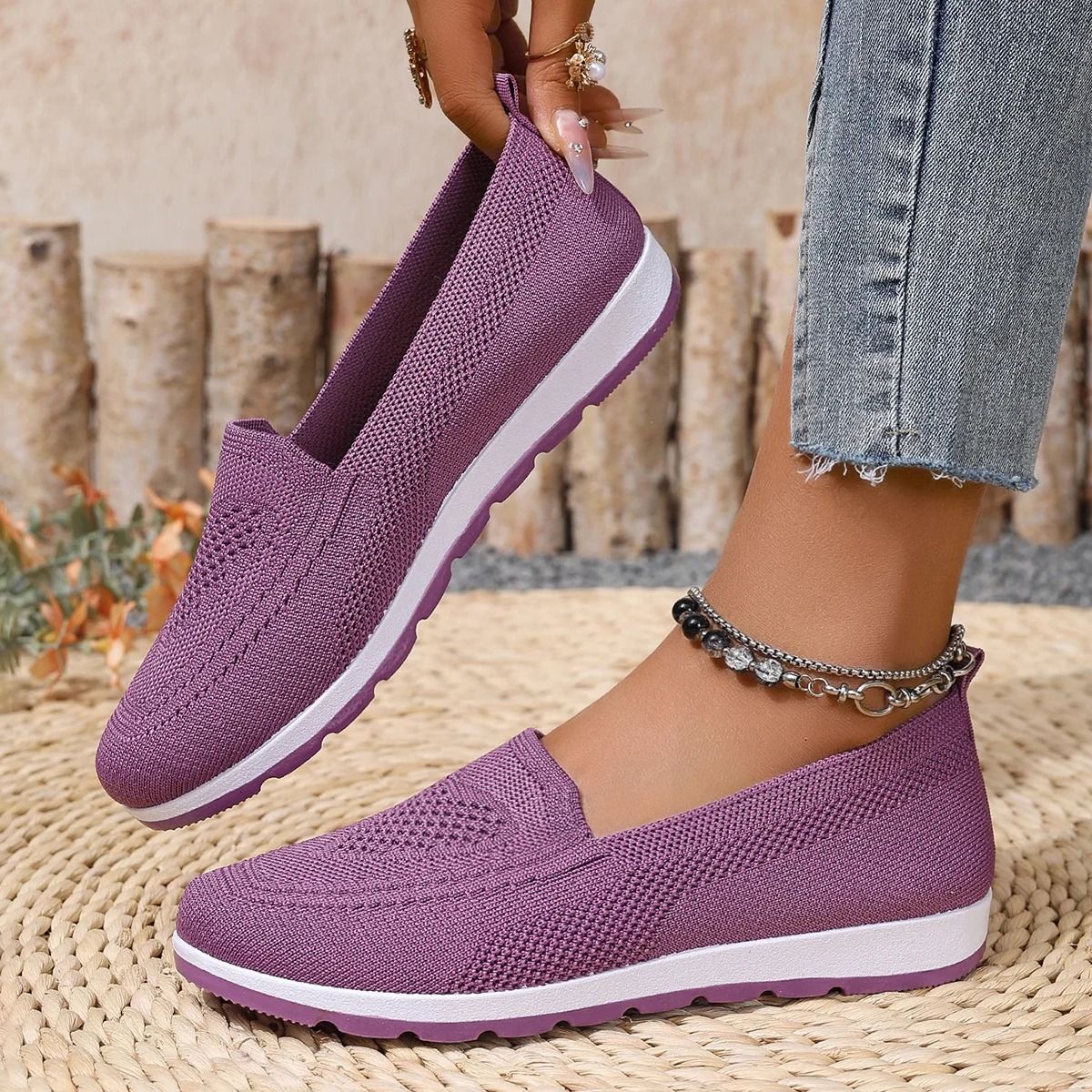 Womens Casual Summer Shoes Breathable Lightweight Non-Slip Walking Sneakers