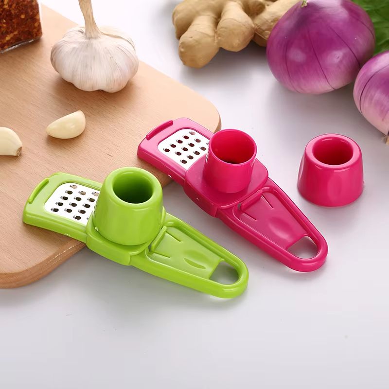 ProCrush Stainless Steel Garlic Crusher & Ginger Mincer – Manual Press for Effortless Grating and Chopping
