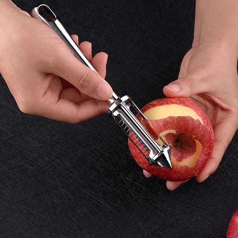 3-in-1 Stainless Steel Fruit and Vegetable Peeler