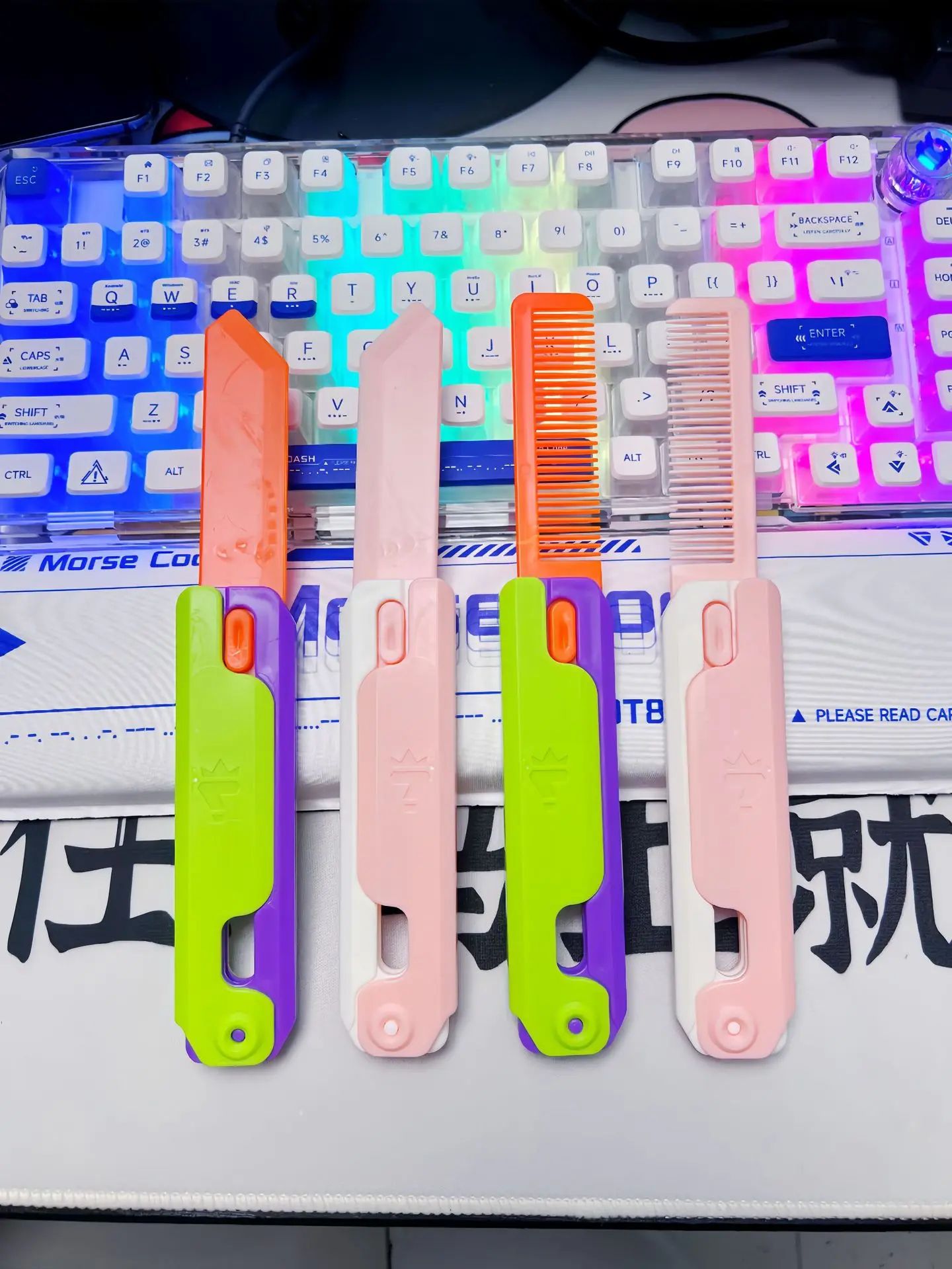 Carrot Fidget Toy Gravity Flip Stress Relief Desk Toy Novelty Gift