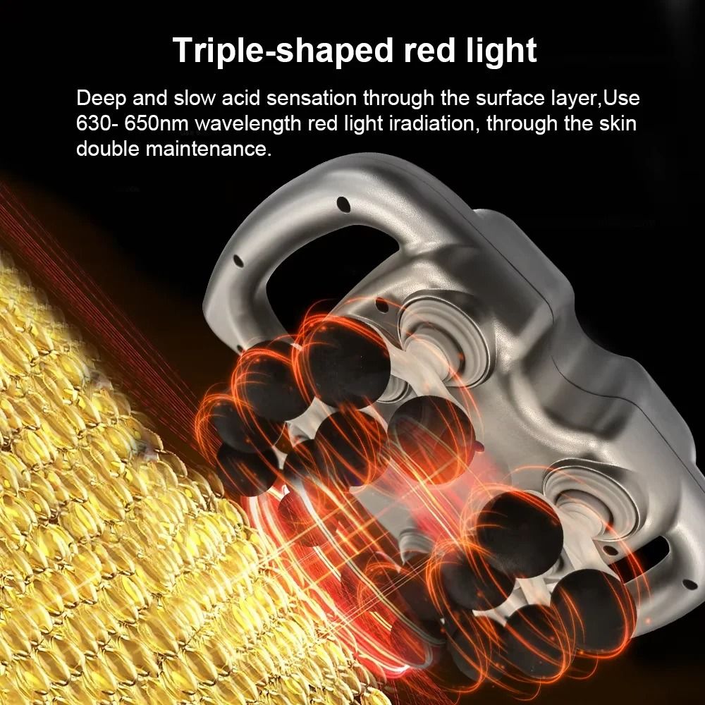 High Frequency Muscle Massager Gun With 20 Speeds And 6 Heads