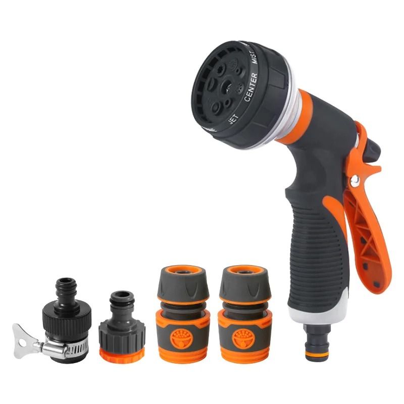 8-Mode High-Pressure Garden Watering Gun – Adjustable Irrigation Sprayer