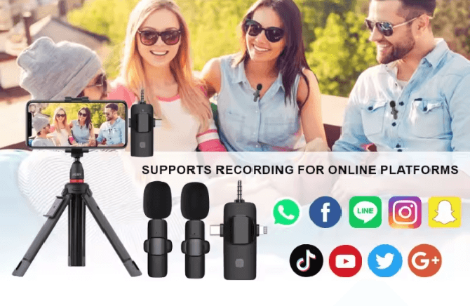 ClearWave 4 In 1 Wireless Lavalier Microphone
