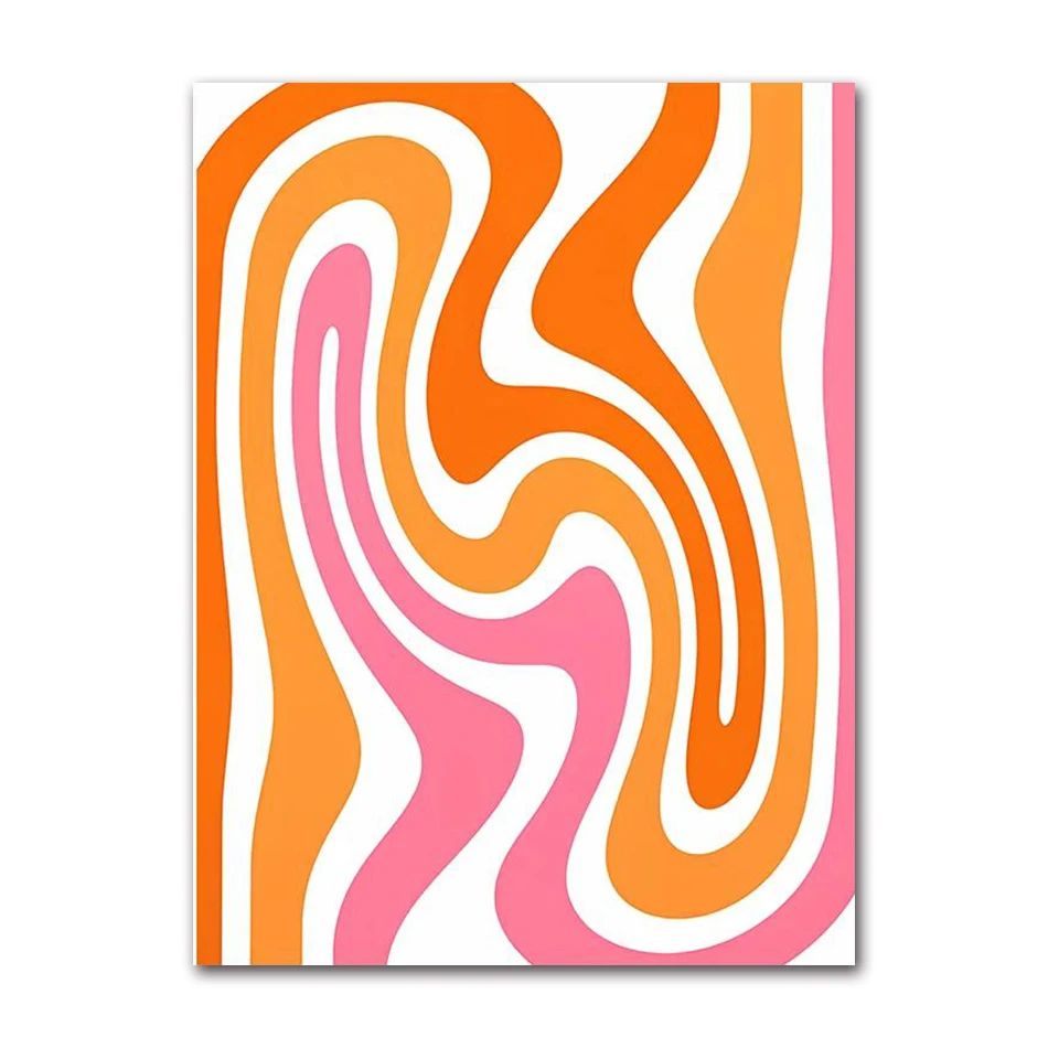 Retro Cocktail Canvas Wall Art Pink Strawberry Lemon Bar Poster