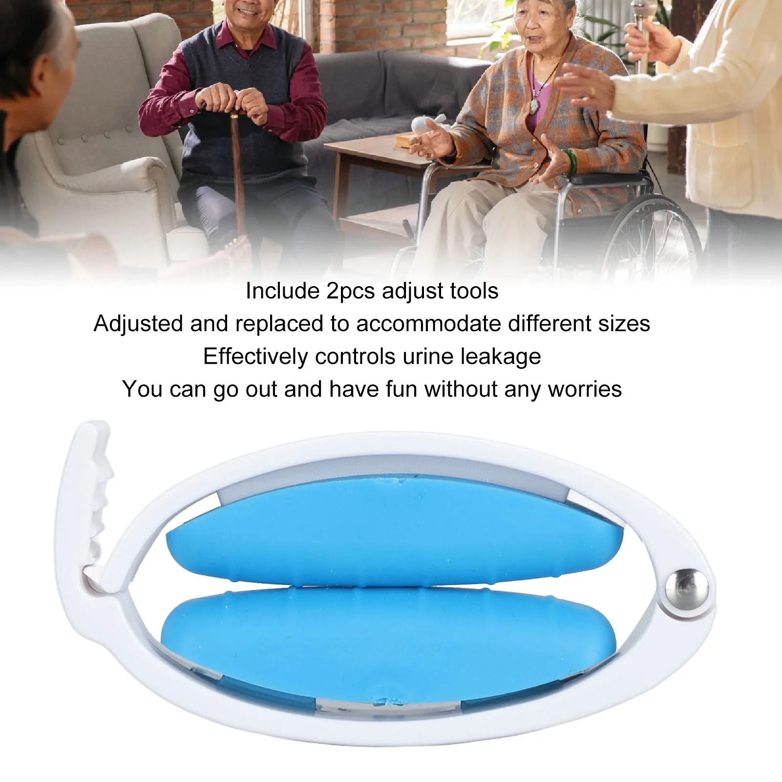 Reusable Silicone Incontinence Clamp for Men – Adjustable Leak Prevention Support