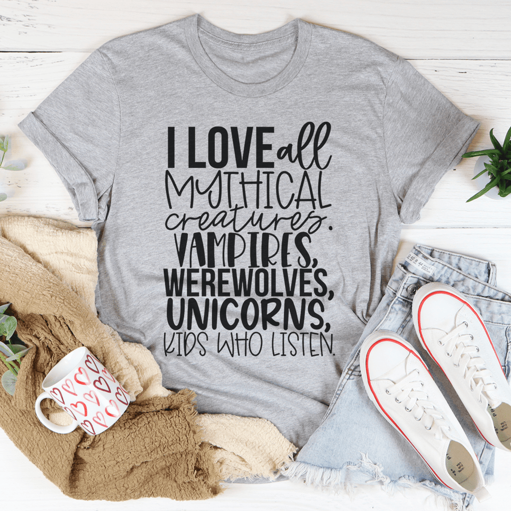 I Love All Mythical Creatures Tee