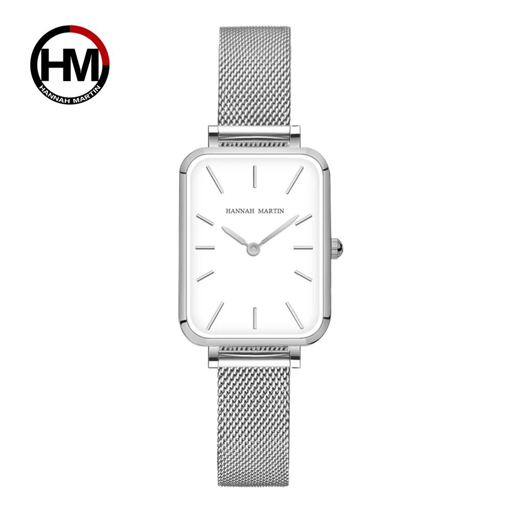 Elegant Square Mesh Strap Watch