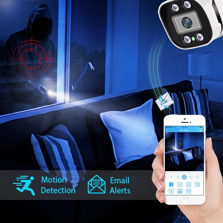 4K Smart POE Security Camera with Night Vision