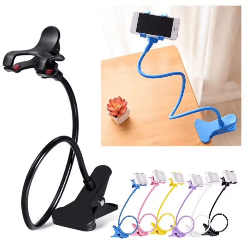 Flexible Lazy Arm Mobile Phone Holder – Adjustable Bed & Desk Mount Stand