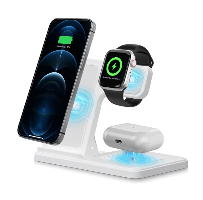 3 In 1 Wireless Charging Station Magnetic Fast Charging Foldable Charger