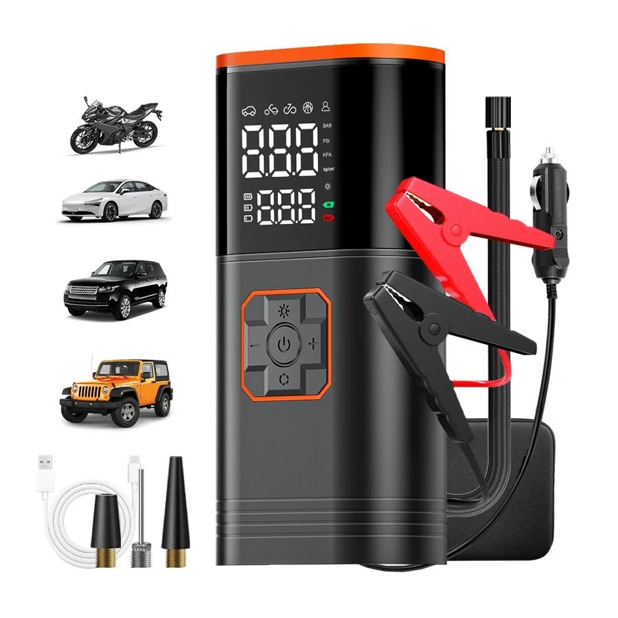 Portable Digital Tire Inflator Air Compressor with Auto Shut-Off and LED Light