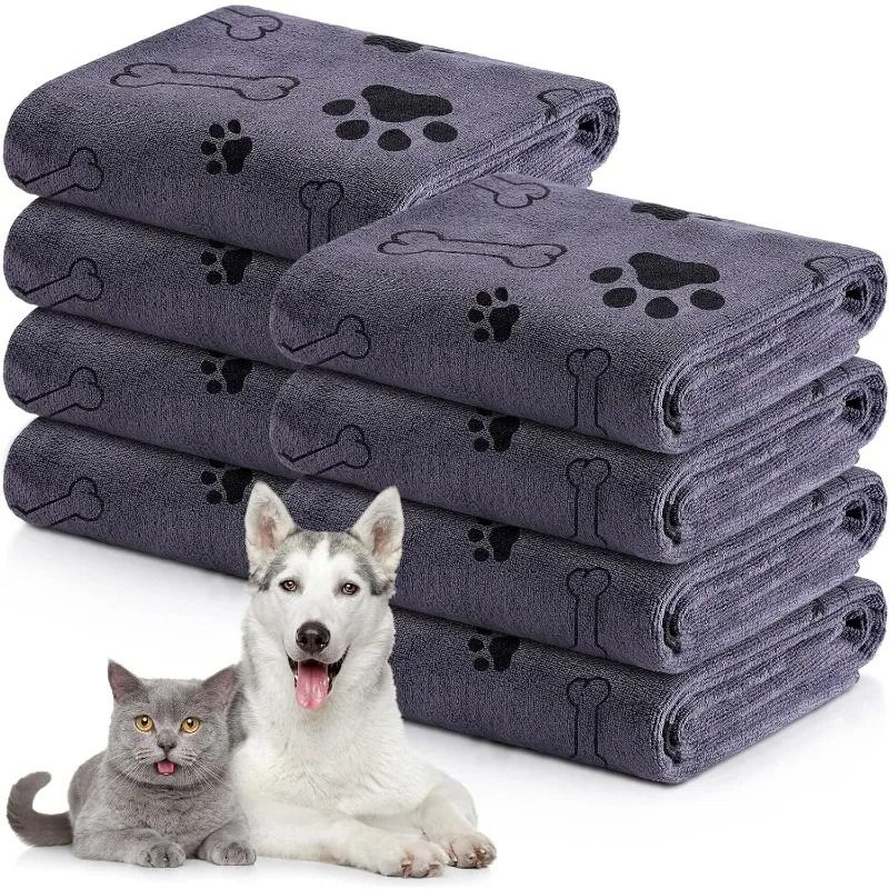 Dog Towel Drying Cat and Dog Bath Towel Microfiber Quick Dry Absorbent Pet Towel