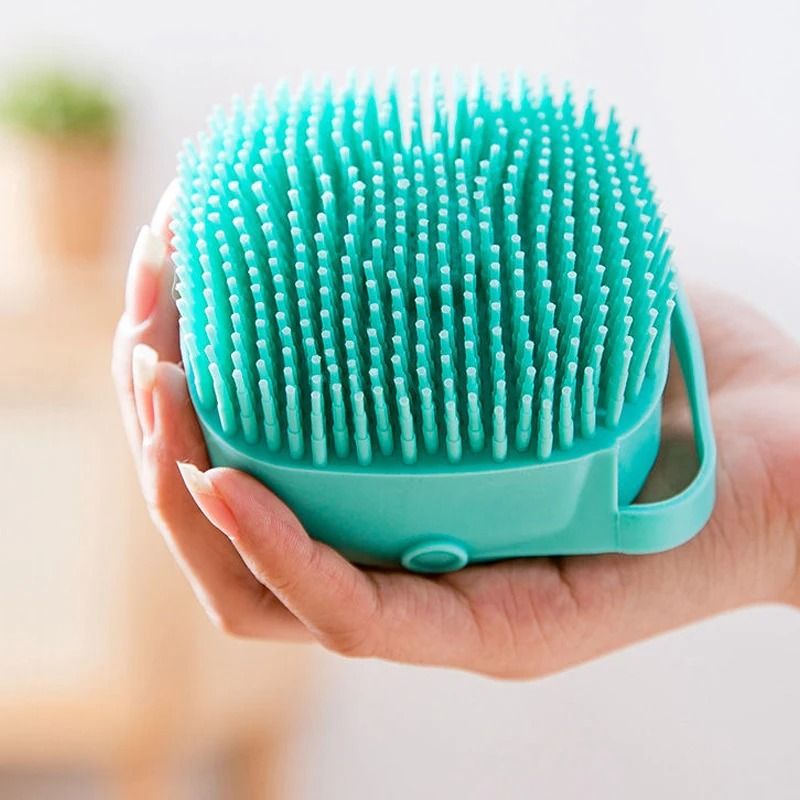 2-in-1 Silicone Pet Bathing Brush & Massager