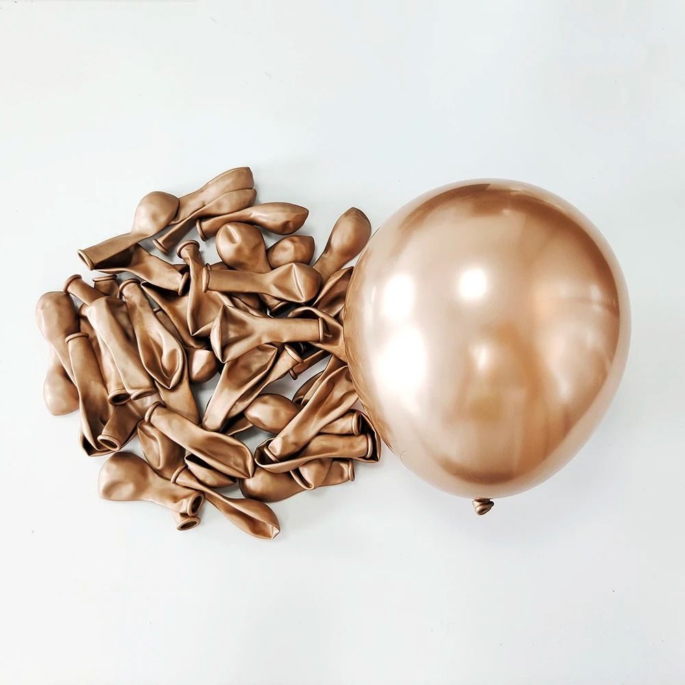 10-Piece 10-Inch Metallic Chrome Latex Balloons