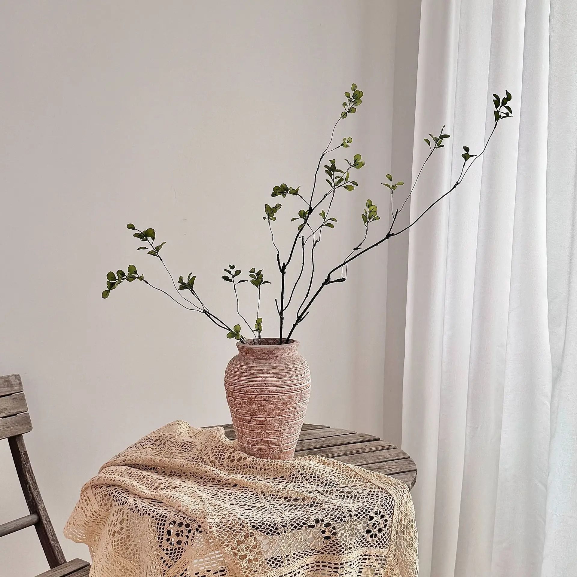 22-Inch Artificial Autumn Branches | Chinese Style Faux Plant for Home & Hotel Decor