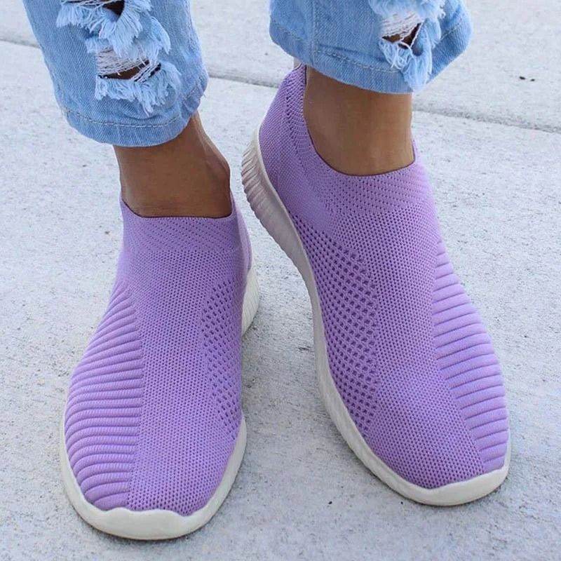 Women Slip On Sneakers Casual Lightweight Walking Shoes