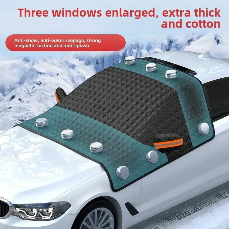 Magnetic Car Windshield Snow Cover Large, Anti-Freeze Windshield Protector