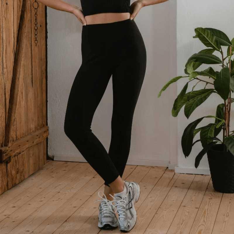 Super Thick Cashmere Wool Leggings – Slim, Cozy Winter Base Layer for Women